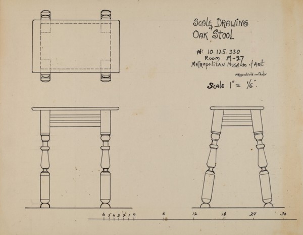 Stool, c. 1936.