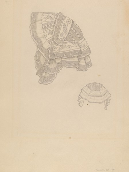 Bonnet, c. 1936.