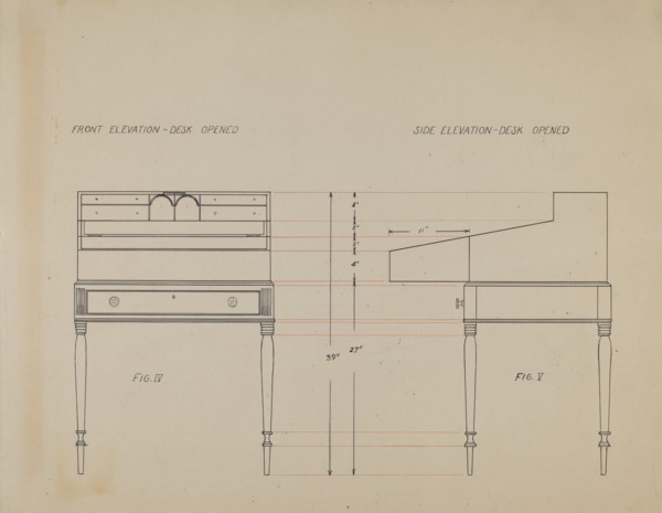 Desk, 1935/1942.