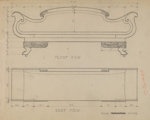 Sofa, 1935/1942.