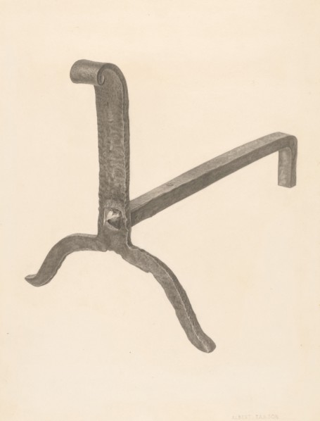 Andiron, c. 1939.