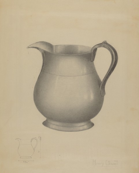Pitcher, c. 1936.