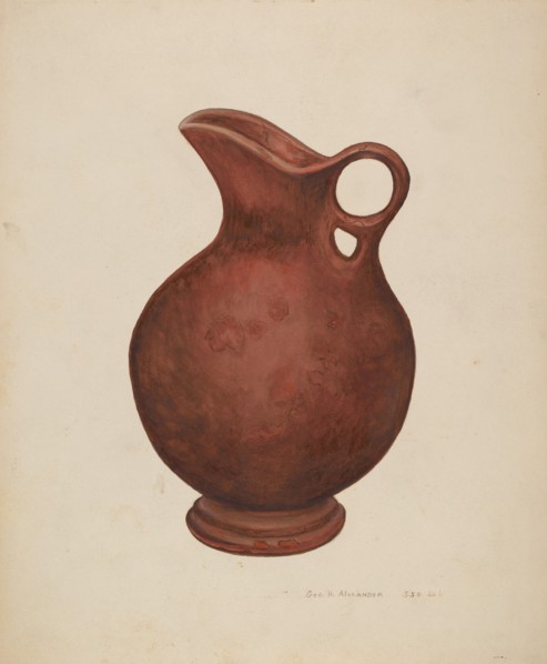 Pitcher, c. 1940.