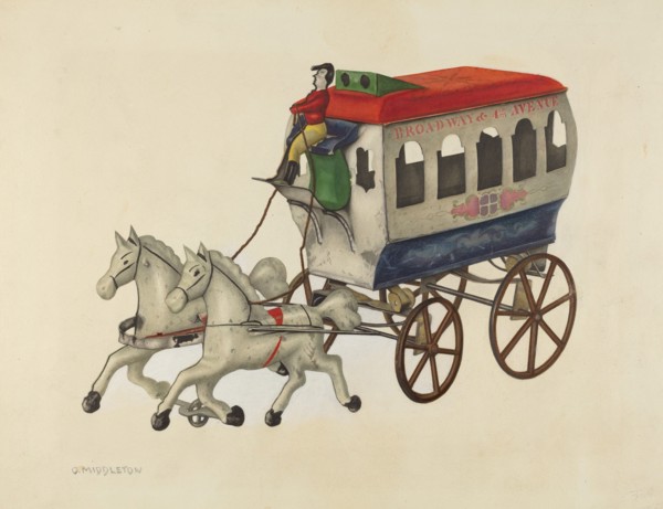 Toy Bus, c. 1939.