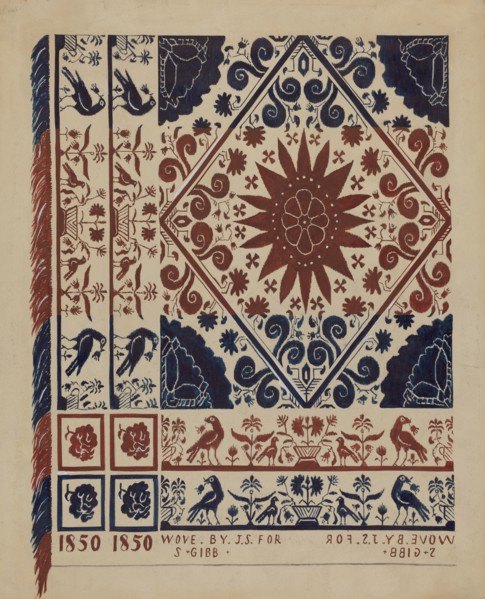 Coverlet, c. 1936.