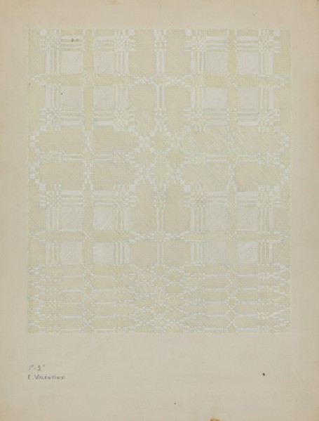 Coverlet, c. 1940.