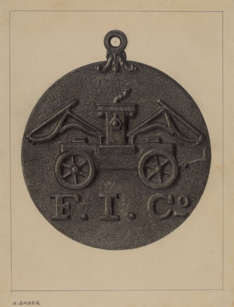 Firemark, c. 1937.