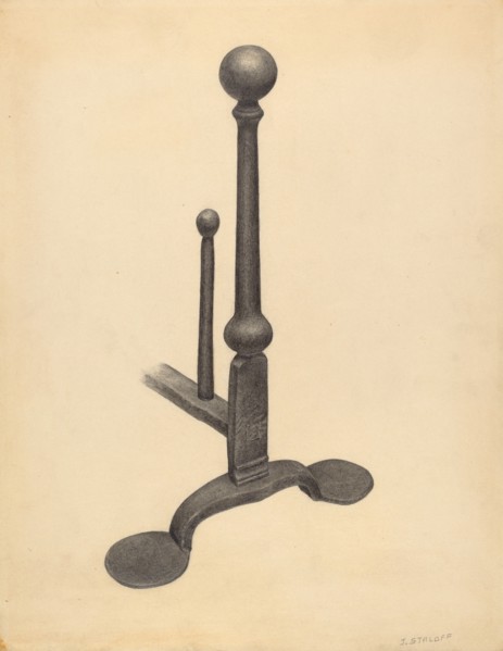 Andiron, 1935/1942.