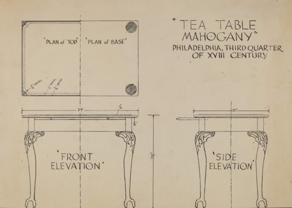 Tea Table, c. 1936.