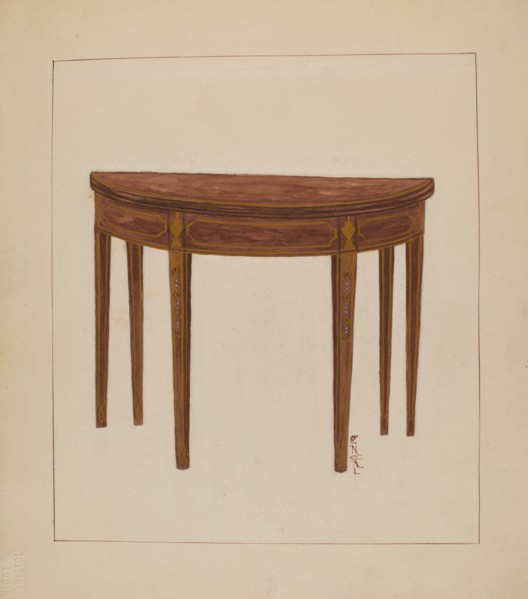 Card Table, c. 1936.