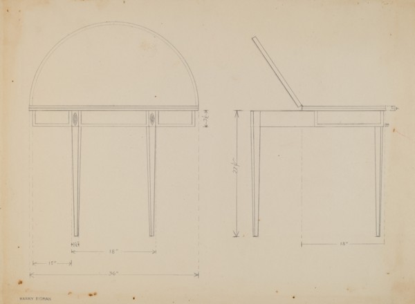 Card Table, c. 1937.