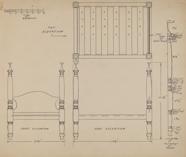 Doll Bed, 1935/1942.