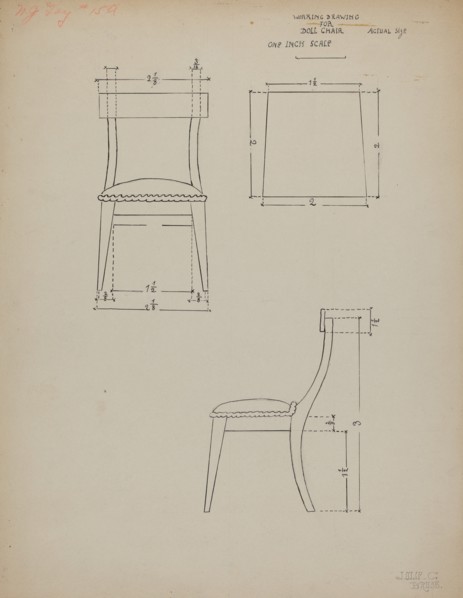 Doll Chair, c. 1936.