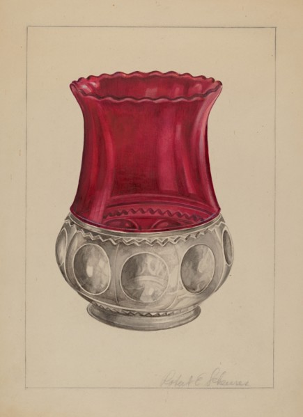 Glass Vase, c. 1937.