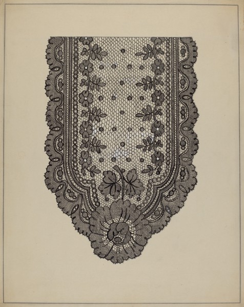 Lace Scarf, c. 1937.