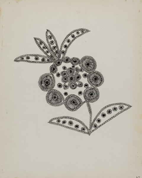 Needlework, c. 1936.