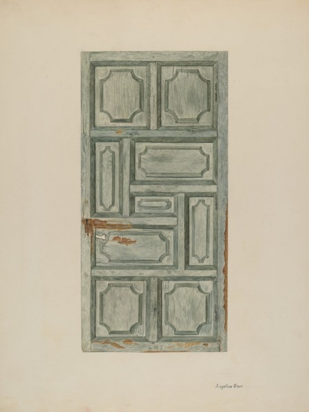 Panel Door, c. 1939.
