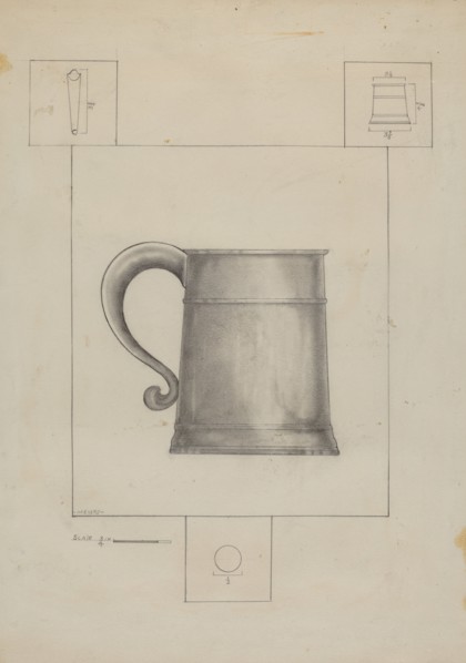 Pewter Mug, c. 1936.