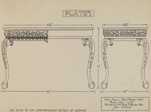 Pier Table, c. 1936.