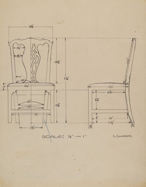 Side Chair, c. 1936.