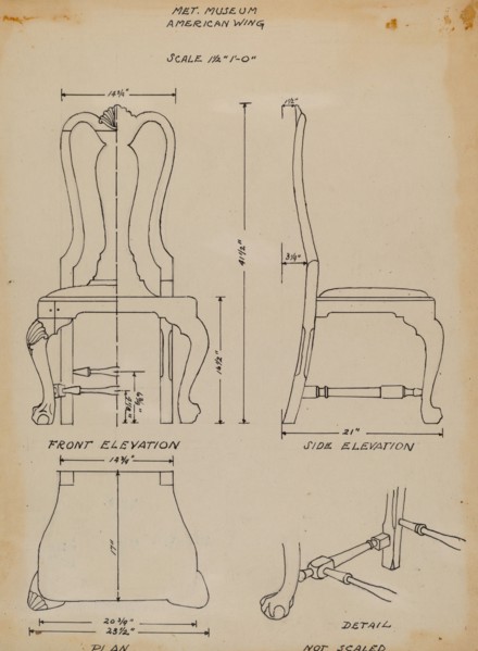 Side Chair, c. 1937.
