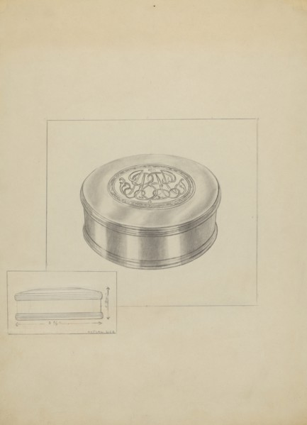 Silver Box, c. 1936.
