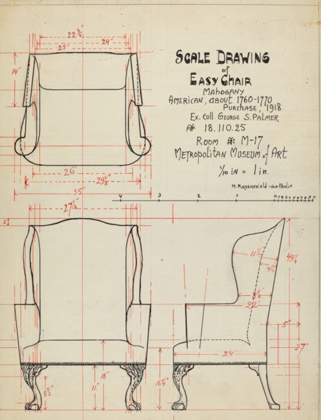 Wing Chair, c. 1936.