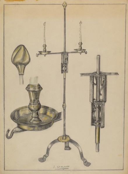 Candlestand, c. 1936.
