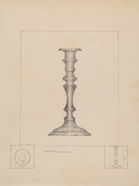 Candlestick, c. 1936.