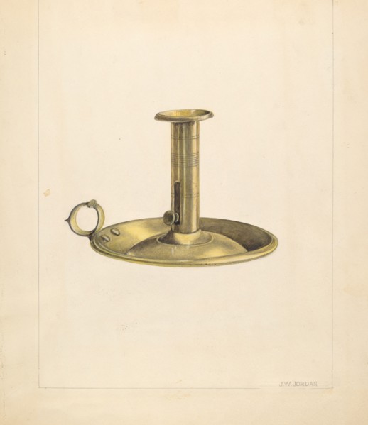 Candlestick, c. 1937.