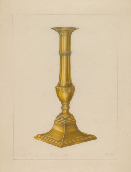 Candlestick, c. 1937.