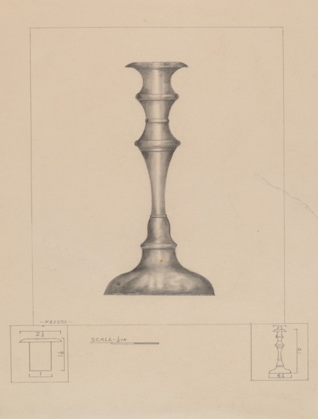 Candlestick, c. 1937.