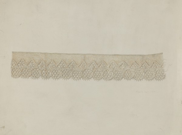 Lace Edging, c. 1938.
