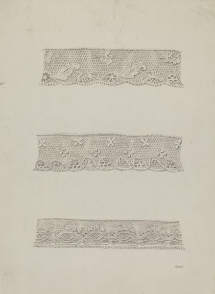 Lace Edging, c. 1939.
