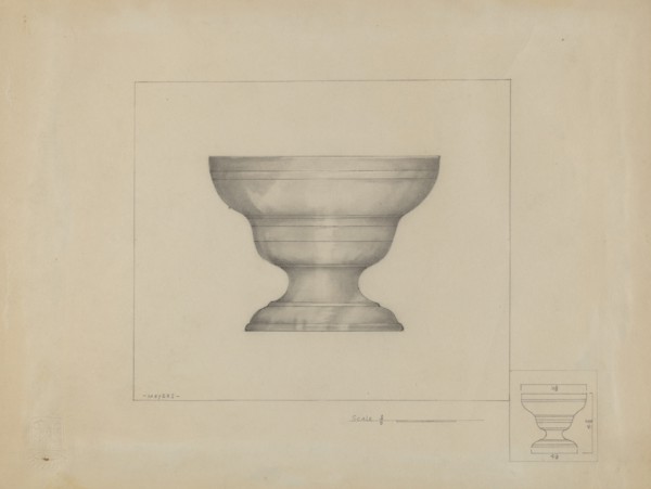 Pewter Bowl, c. 1936.
