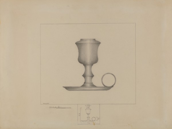 Pewter Lamp, c. 1936.