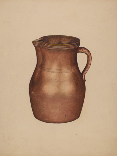 Pottery Jug, c. 1940.