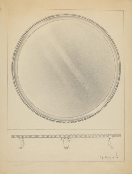 Silver Tray, c. 1936.