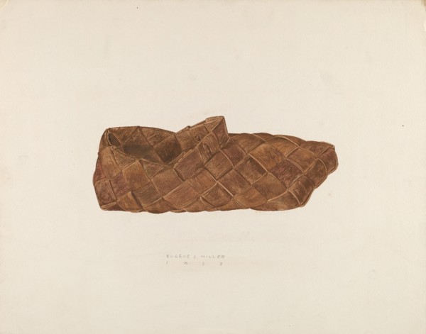 Birch Bark Shoe, 1938.