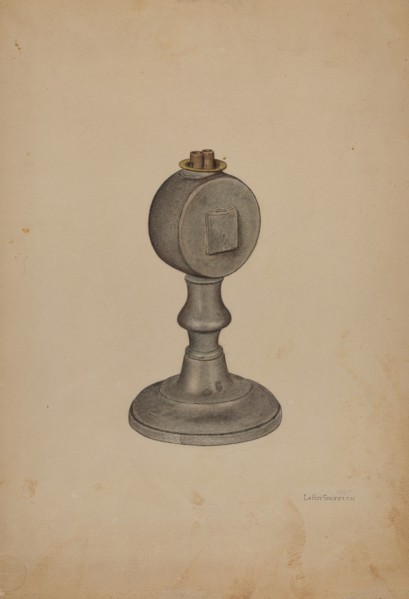 Camphor Lamp, c. 1940.