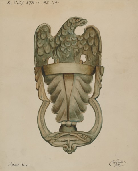Door Knocker, c. 1936.