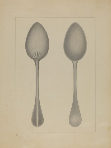 Pewter Spoon, c. 1937.
