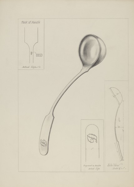 Silver Ladle, c. 1937.