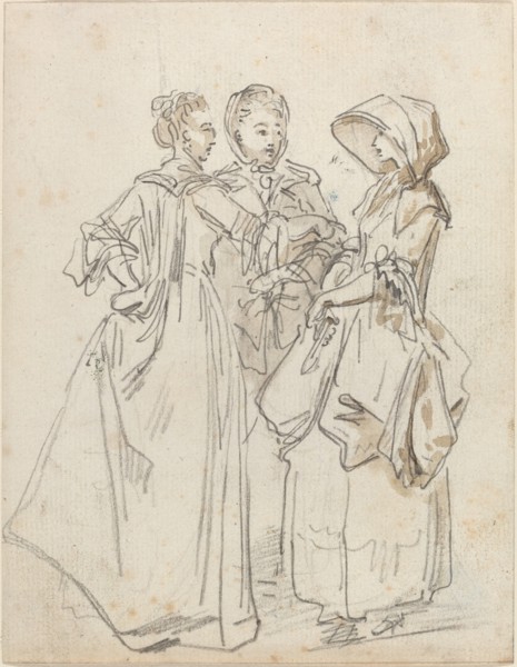 Three Ladies Chatting.