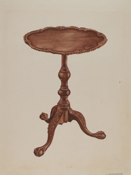 Tripod Table, c. 1936.