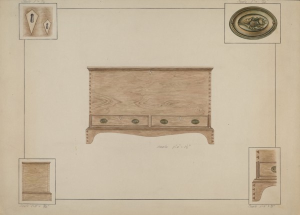 Blanket Chest, c. 1938.