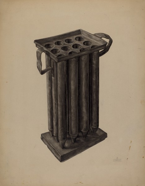 Candle Mold, 1935/1942.
