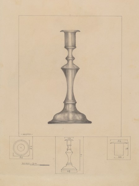 Candlestick, 1935/1942.