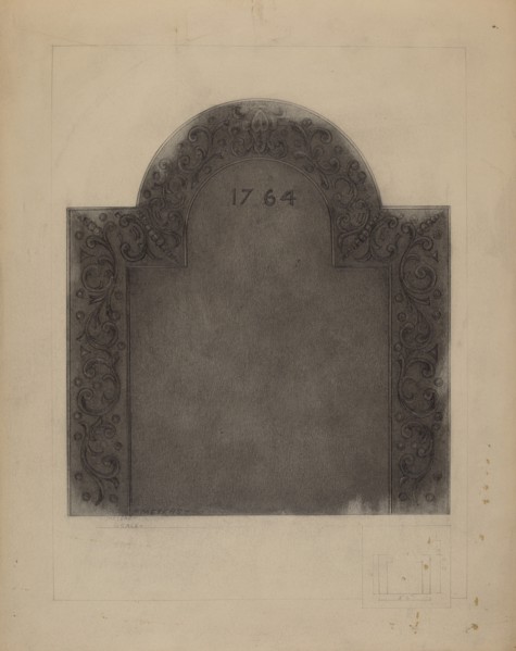 Iron Fireback, c. 1937.