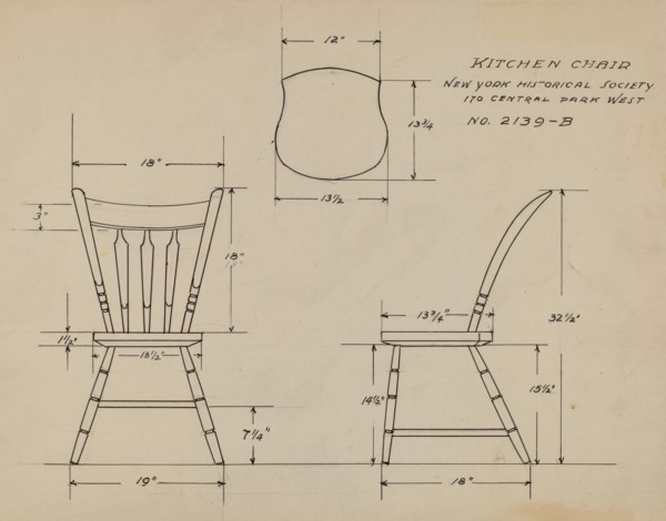 Kitchen Chair, c. 1935.